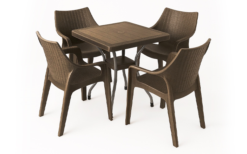 میز صندلی حصیری میز صندلی حصیری